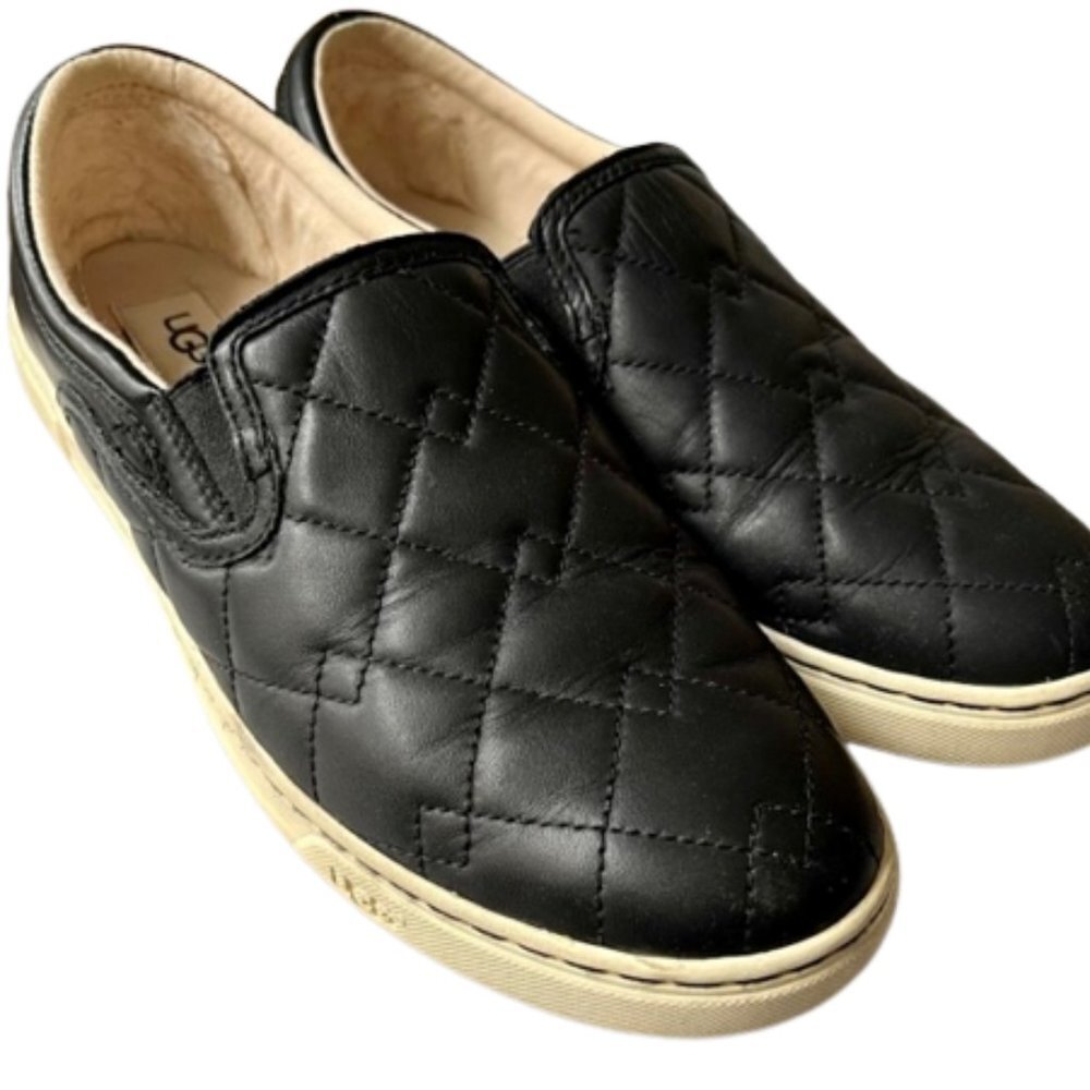 UGG Fierce Deco Quilted Slip On Sneaker - Black - 9.5
